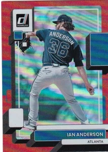 2022 DONRUSS HOLO RED PARALLEL - IAN ANDERSON #209 ATLANTA BRAVES - Picture 1 of 1