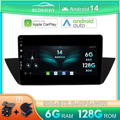 10 pollici 6G+128GB Per BMW X1 E84 2009-2015 Android 14 Autoradio Carplay GPS BT - Immagine 1 di 4