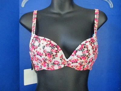Wolf & Whistle~TRAJE DE BAÑO BIKINI FLORAL TRAJE DE BAÑO TOP ~Mujer UK 34B~NUEVO CON ETIQUETAS Foto 1 de 3
