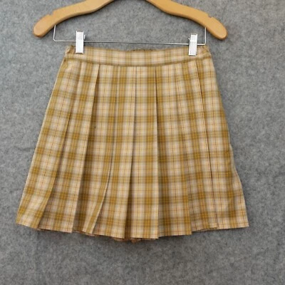 Academia UNIQLO Kids Checked Mini Skirt Pants 11 Beige Skort Harajuku 25/5 Light - Изображение 1 из 4
