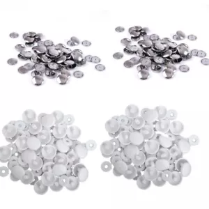 Hemline Self Cover Buttons: Plastic Top or Metal Top 11mm to 38mm - Picture 1 of 10