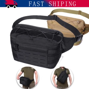 Men Tactical Waist Pack Multifunctional Waterproof Chest Bags for Outdoor Sports - Picture 1 of 18