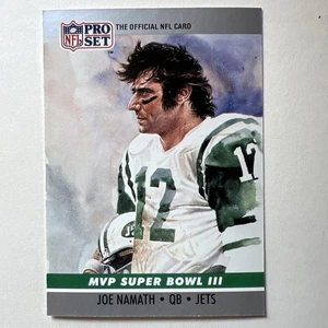 1990 Pro Set #3 Joe Namath Super Bowl MVP Collectibles MINT - Picture 1 of 11