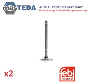 32334 ENGINE EXHAUST EX VALVE FEBI BILSTEIN 2PCS NEW OE REPLACEMENT - Picture 1 of 5