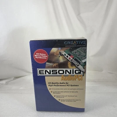 Creative Ensoniq AudioPCI ES1371 1998 NOS Sealed 90s Vintage Sound Card Boxed - Image 1 of 4