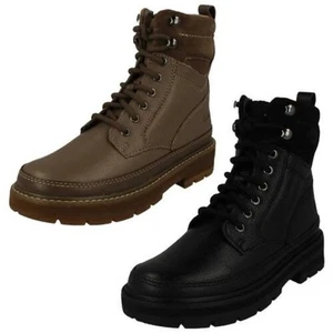 Mädchen Clarks Stylisch Doppel Verschluss Stiefeletten Prag Stil - Bild 1 von 19