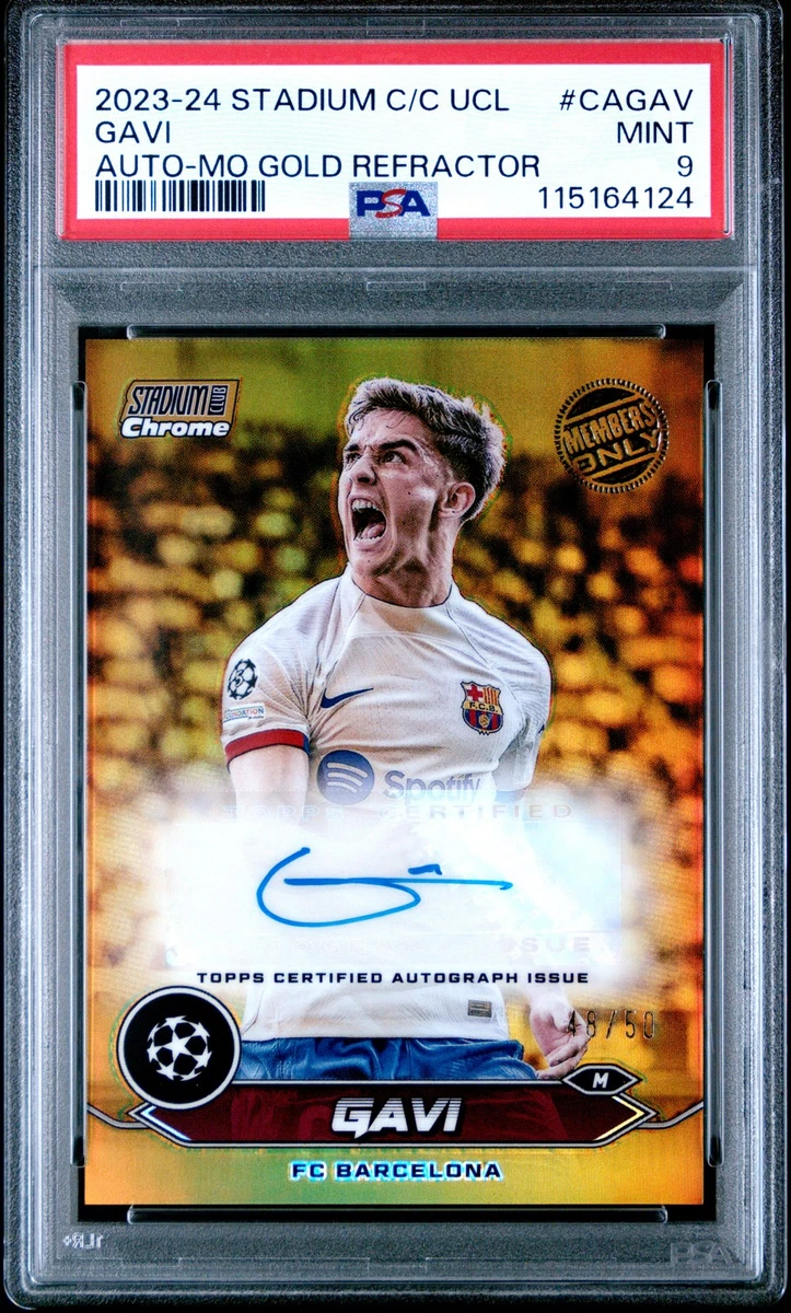 2021-22 Topps Chrome UCL - #25 Gavi (Rookie Card) PSA 9 | eBay