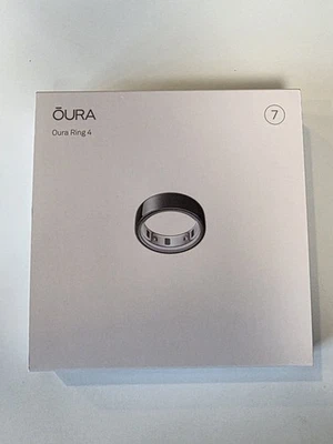 Oura Ring 4 Smart Ring Activity Tracker - Size 7 - (JZ90-54144-07) - Black - Image 1 of 4