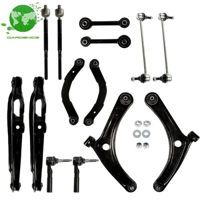 Brazos de control delanteros traseros barras estabilizadoras 14 piezas para Jeep Compass calibre Patriot Foto 1 de 4