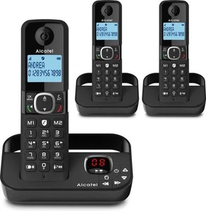 Alcatel F860 Trio set dect huistelefoon met nummerweergave antwoordapparaat en o - Zdjęcie 1 z 3