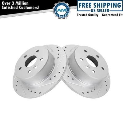 Rear Brake Rotors Set Solid For 2000-2004 Toyota Avalon - Изображение 1 из 4