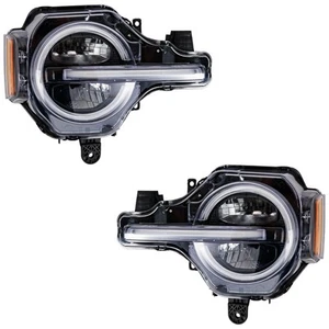 Headlights Driving Head lights Headlamps Set of 2 Driver & Passenger Side Pair - Picture 1 of 10