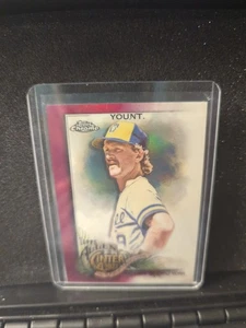 2022 Topps Allen & Ginter Chrome Robin Yount rifrattore magenta / 199 birraio #89 - Foto 1 di 3