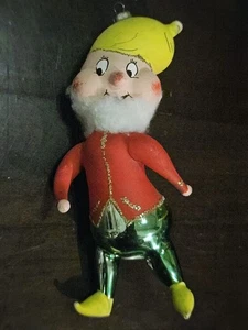 Mid Century Italienische mundgeblasene Glas Elfe Zwerg Weihnachtsschmuck Vintage - Bild 1 von 4