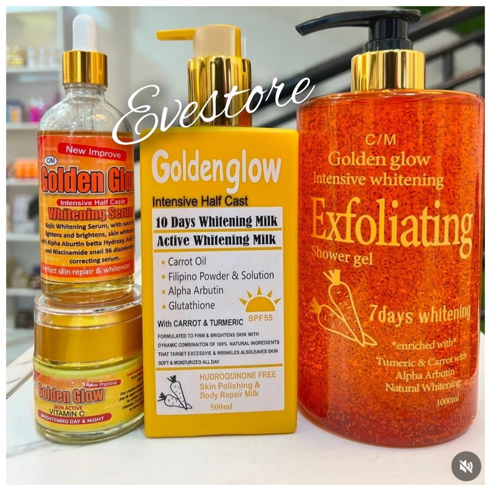 Golden Glow Active Intensive Goat Milk Shower Cream, Lotion, Serum & Face Cream - Image 1 of 1