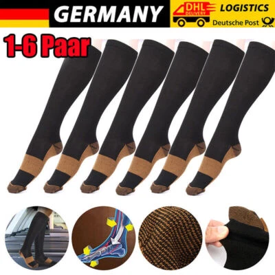 DAZONE Sport-Kompressionsstrümpfe Stützstrümpfe Reisestrümpfe Kniestrümpfe Damen Herren