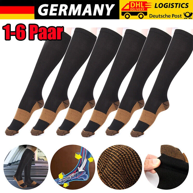 DAZONE Sport-Kompressionsstrümpfe Stützstrümpfe Reisestrümpfe Kniestrümpfe Damen Herren