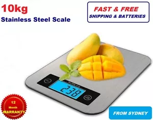 5kg 10kg Digital Kitchen Food Weight Scales Stainless Steel LCD Baking Postage - Picture 1 of 7