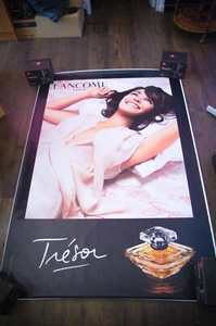 LANCOME INES SASTRE A French Bus Vintage Pubblicità Moda Poster Originale - Foto 1 di 7