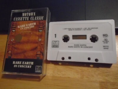 RARE OOP Rare Earth CASSETTE TAPE In Concert 71 psych Motown GET READY Celebrate - Image 1 of 2