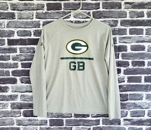 🔥 Green Bay Packers NFL Combine Authentic Under Armour Shirt Boys Large L Gray - Picture 1 of 6