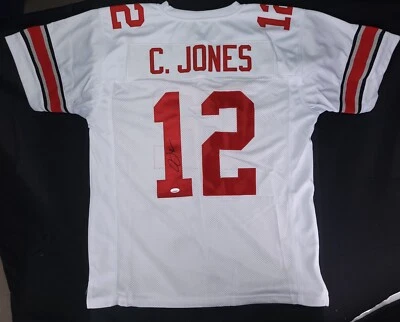 (S08) CARDALE JONES Ohio State Buckeyes OSU QB Hand Signed Jersey #12 PSA COA - Image 1 of 4