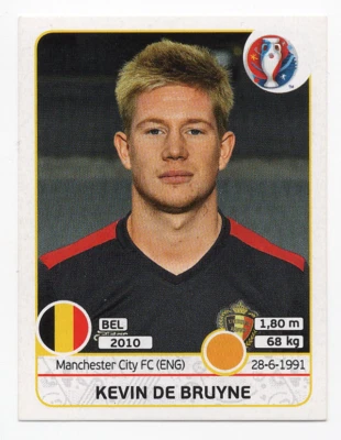 #476 Kevin De Bruyne Belgium Panini UEFA Euro France 2016 - Image 1 of 2