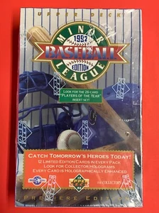 1992 Upper Deck MInor League Baseball Sealed Wax Box JETER, CHIPPER JONES RC's🔥 - Picture 1 of 6