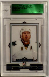 2014-15 Leaf Ultimate Memorabilia 14th Edition Base Card Blue Mike Modano 03/10