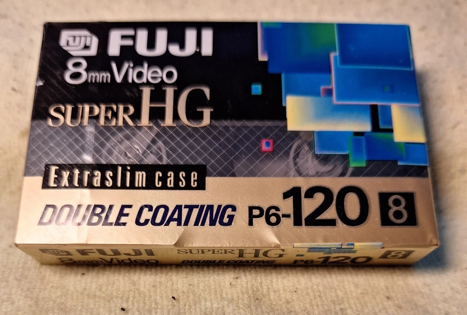 Fuji 8mm Suer High Grade 8mm Blank Tape 120 min, New Sealed Cassette - Изображение 1 из 1