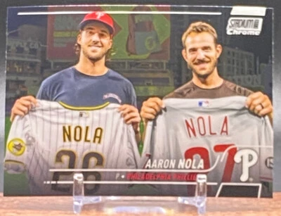 2022 Topps Stadium Club Chrome #284 AARON NOLA Philadelphia Phillies - Image 1 of 2