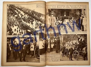 TERENCE MACSWINEY 1920 SCIOPERO DELLA FAME FUNERALE SUGHERO PITTORICO SINDACO IRLANDA - Foto 1 di 2