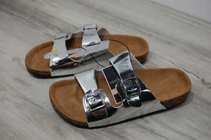 Sandalias West Loop para niña talla 4-5 correa plateada nuevas con etiquetas 691797 - Imagen 1 de 8