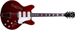 VOX Electric Semi-Hollow Guitar Bobcat S66 Cherry Red with Hard Case - Picture 1 of 3