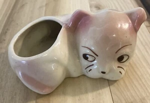 Vintage Shawnee Pottery 1940's Bulldog Ceramic Planter - Picture 1 of 9