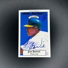 Jim Bowie 1996 Signature Rookies Old Judge Signatures #4 Auto /6000 - Oakland