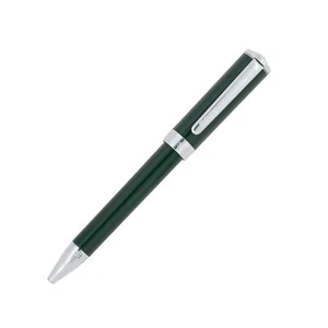 Pluma de tinta azul punta bola Versace VRJCA0323 Olympia verde plata - Imagen 1 de 2