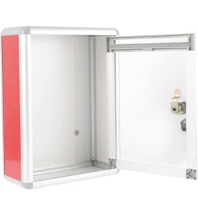Metal Suggestion Box / Donation Box with Slot Drop / Wall Box with Lock and Key - Picture 1 of 5