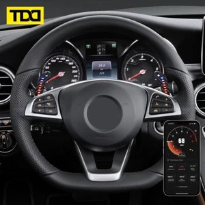 Carbon Fiber Steering Wheel Magnetic LED Paddle Shifters for Mercedes W177 W205 - Picture 1 of 5