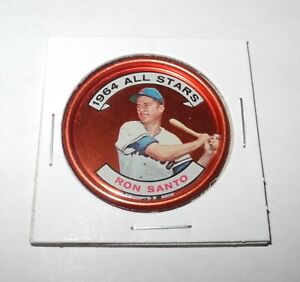 1964 Topps Baseball Coin Pin #146 Ron Santo New York Mets All Star Near Mint
