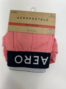 aeropostale mens logo Pink knit trunks - Picture 1 of 1