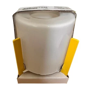 Ikea Köpglad Tea Light Candle Holder Lantern White Glass with Yellow Base 4" - Picture 1 of 10