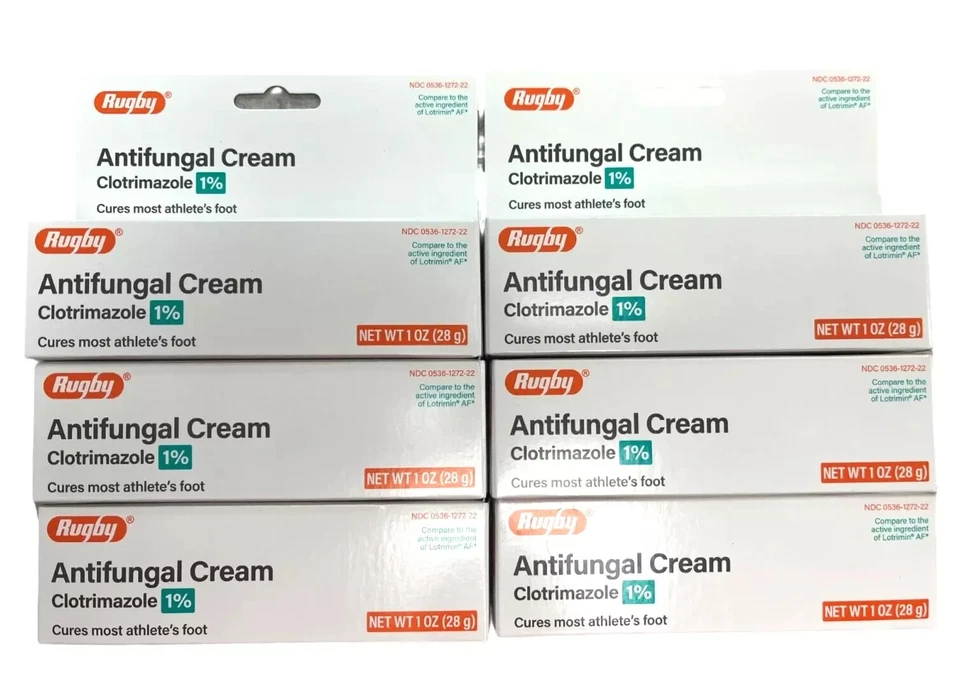 Rugby ATHLETES FOOT 1% Anti-Fungal Cream 1oz ( 6 tubes ) - Image 1 of 1