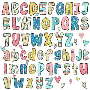 Alphabet Wall Decals Letters ABC Wall Stickers Removable Learning Educational... - Picture 1 of 9