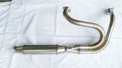 2 Into 1 High Performance Exhaust Fits Harley Davidson Dyna FXR Middle Control  - Image 1 of 4