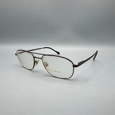 De colección Luxottica Metal Marco Aviador Gafas LU 1339 F208 53-18-140 MARCOS SOLAMENTE Foto 1 de 4