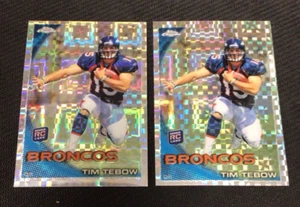 2010 Topps Chrome #C100 Tim Tebow Rookie Refractor Xfractor Broncos - Imagen 1 de 2
