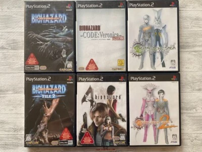 SONY PS2 Resident Evil Outbreak 1 2 & Code Veronica & 4 & Digital Devil Saga 1 2 - Image 1 of 4