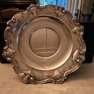 Bandeja de plato sándwich Gorham Silverplate EP YC1312 Chantilly, 10,5" en ancho  Foto 1 de 4