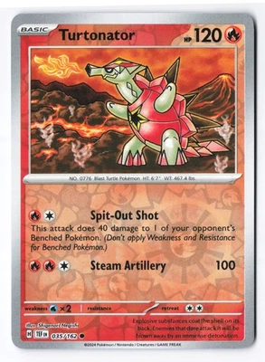 Turtonator 035/162 - SV05: Temporal Forces Reverse Holo NM - Image 1 of 2